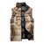 Bula Fiji Day 55th Anniversary Masi Tapa Sleeveless Puffer Jacket Emerald Jubilee - Beige - Polynesian Pride