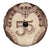 Bula Fiji Day 55th Anniversary Masi Tapa Spare Tire Cover Emerald Jubilee - Beige - Polynesian Pride