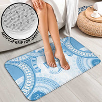 Bula Fiji Day 55th Anniversary Masi Tapa Bathroom Set Emerald Jubilee - Turquoise - Polynesian Pride