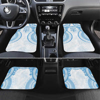 Bula Fiji Day 55th Anniversary Masi Tapa Car Mats Emerald Jubilee - Turquoise - Polynesian Pride