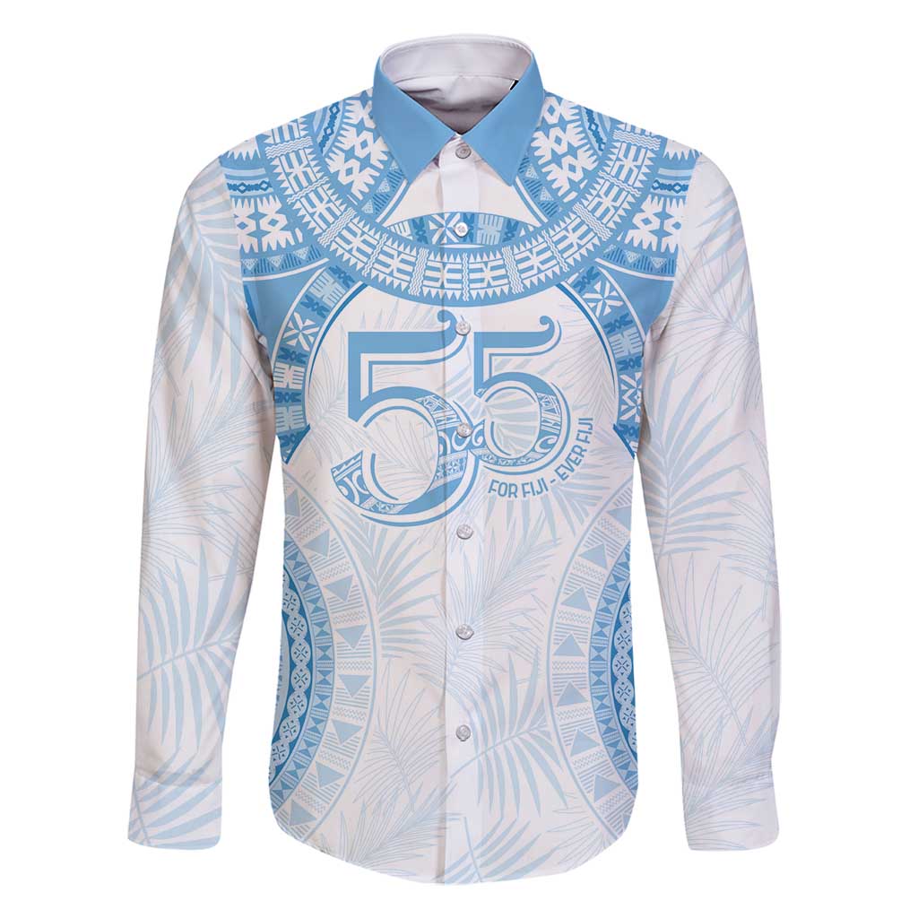 Bula Fiji Day 55th Anniversary Masi Tapa Family Matching Mermaid Dress and Hawaiian Shirt Emerald Jubilee - Turquoise - Polynesian Pride