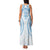 Bula Fiji Day 55th Anniversary Masi Tapa Family Matching Tank Maxi Dress and Hawaiian Shirt Emerald Jubilee - Turquoise - Polynesian Pride