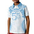 Bula Fiji Day 55th Anniversary Masi Tapa Kid Polo Shirt Emerald Jubilee - Turquoise - Polynesian Pride