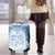 Bula Fiji Day 55th Anniversary Masi Tapa Luggage Cover Emerald Jubilee - Turquoise - Polynesian Pride