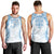 Bula Fiji Day 55th Anniversary Masi Tapa Men Tank Top Emerald Jubilee - Turquoise - Polynesian Pride