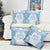 Bula Fiji Day 55th Anniversary Masi Tapa Pillow Cover Emerald Jubilee - Turquoise - Polynesian Pride