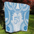 Bula Fiji Day 55th Anniversary Masi Tapa Quilt Emerald Jubilee - Turquoise - Polynesian Pride