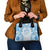 Bula Fiji Day 55th Anniversary Masi Tapa Shoulder Handbag Emerald Jubilee - Turquoise - Polynesian Pride