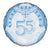 Bula Fiji Day 55th Anniversary Masi Tapa Spare Tire Cover Emerald Jubilee - Turquoise - Polynesian Pride