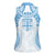 Bula Fiji Day 55th Anniversary Masi Tapa Women Sleeveless Polo Shirt Emerald Jubilee - Turquoise - Polynesian Pride