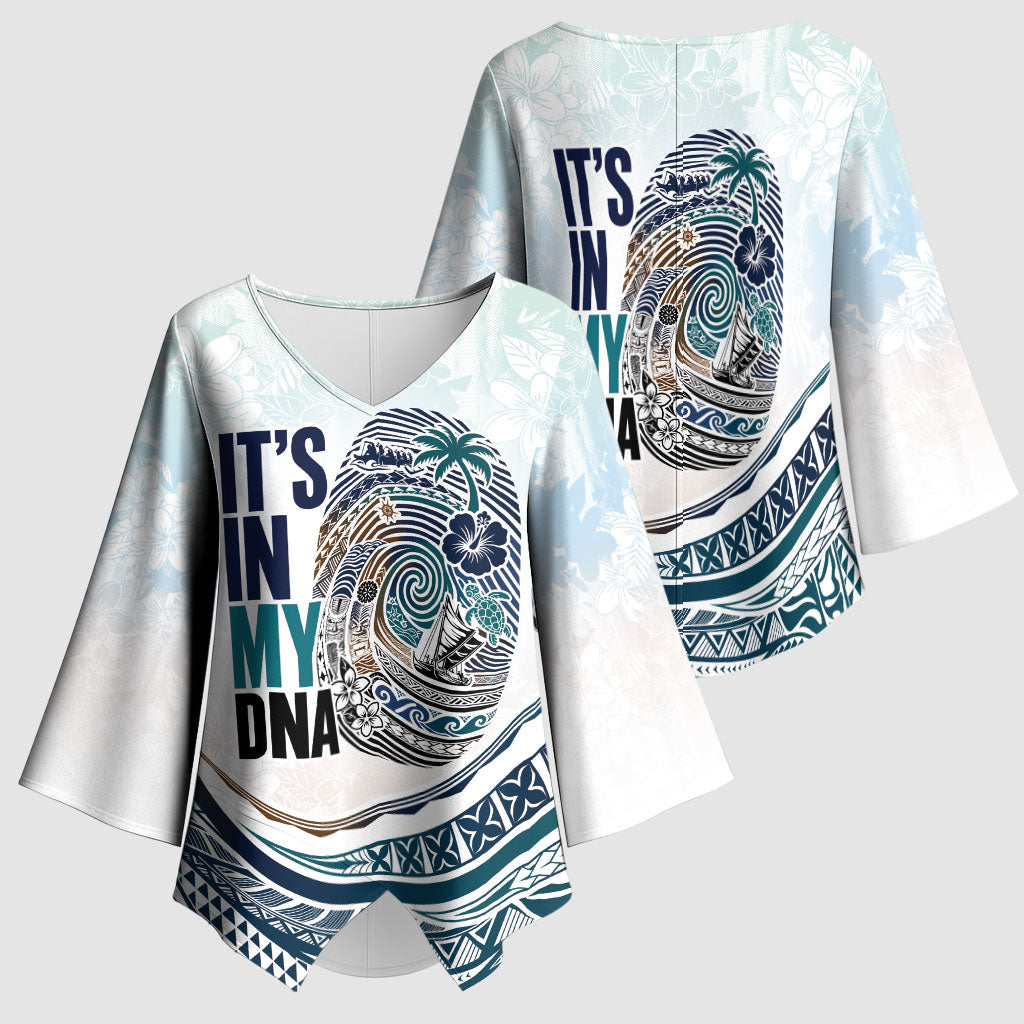 Pasifika It's In My DNA Kimono Sleeve Blouse Islands Pride LT7 - Polynesian Pride