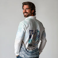Pasifika It's In My DNA Long Sleeve Polo Shirt Islands Pride LT7 - Polynesian Pride