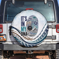 Pasifika It's In My DNA Spare Tire Cover Islands Pride LT7 White - Polynesian Pride