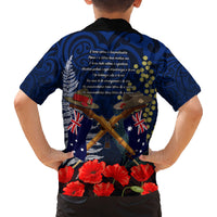 Anzac Day Aussie Mix Maori In Memories Family Matching Summer Maxi Dress and Hawaiian Shirt LT7 - Polynesian Pride