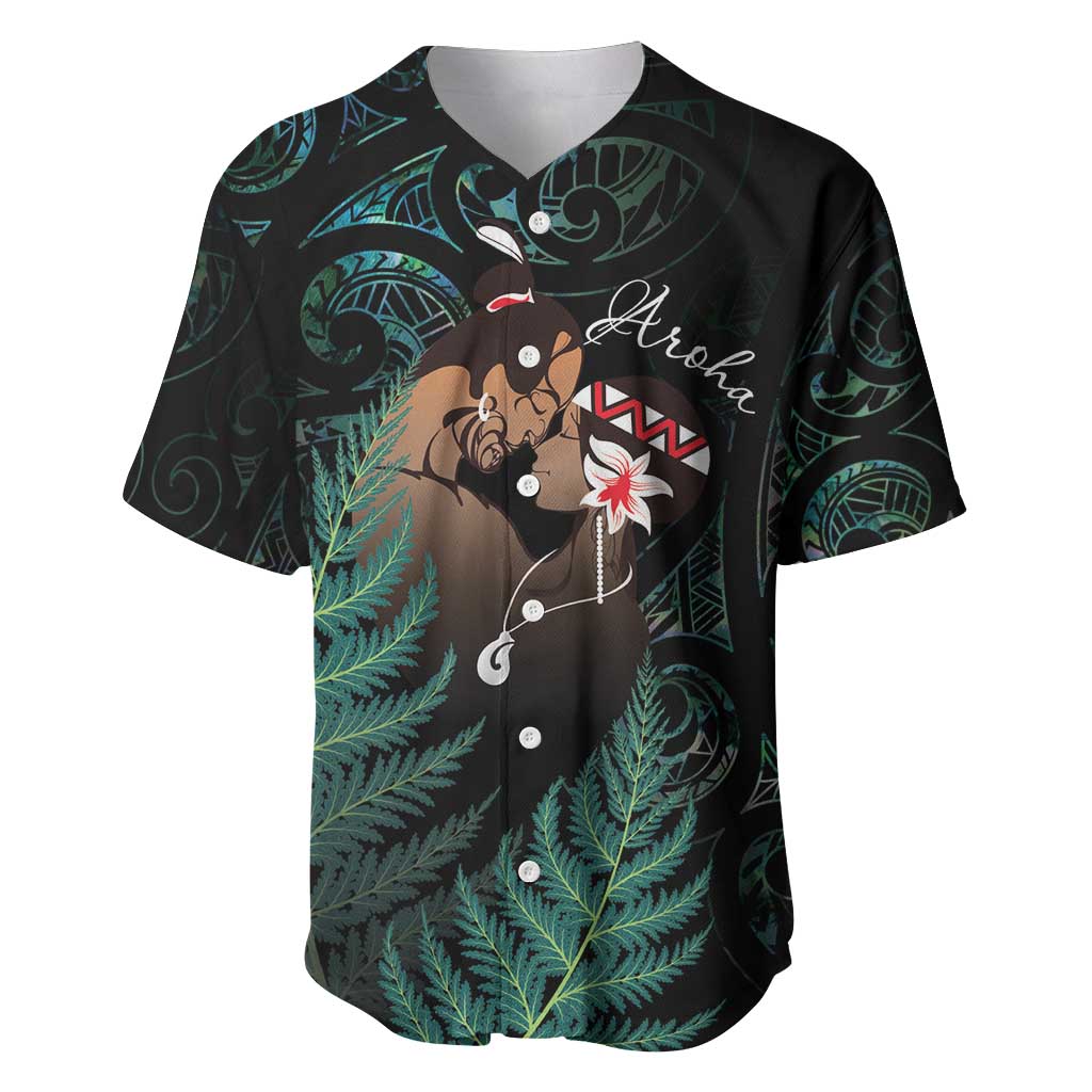Maori Hongi Valentine Baseball Jersey Aroha Ahau Ki A Koe