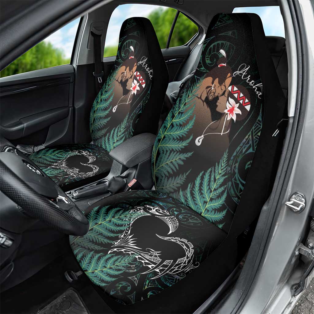 Maori Hongi Valentine Car Seat Cover Aroha Ahau Ki A Koe