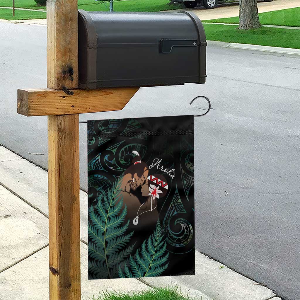 Maori Hongi Valentine Garden Flag Aroha Ahau Ki A Koe