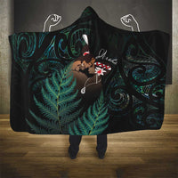 Maori Hongi Valentine Hooded Blanket Aroha Ahau Ki A Koe