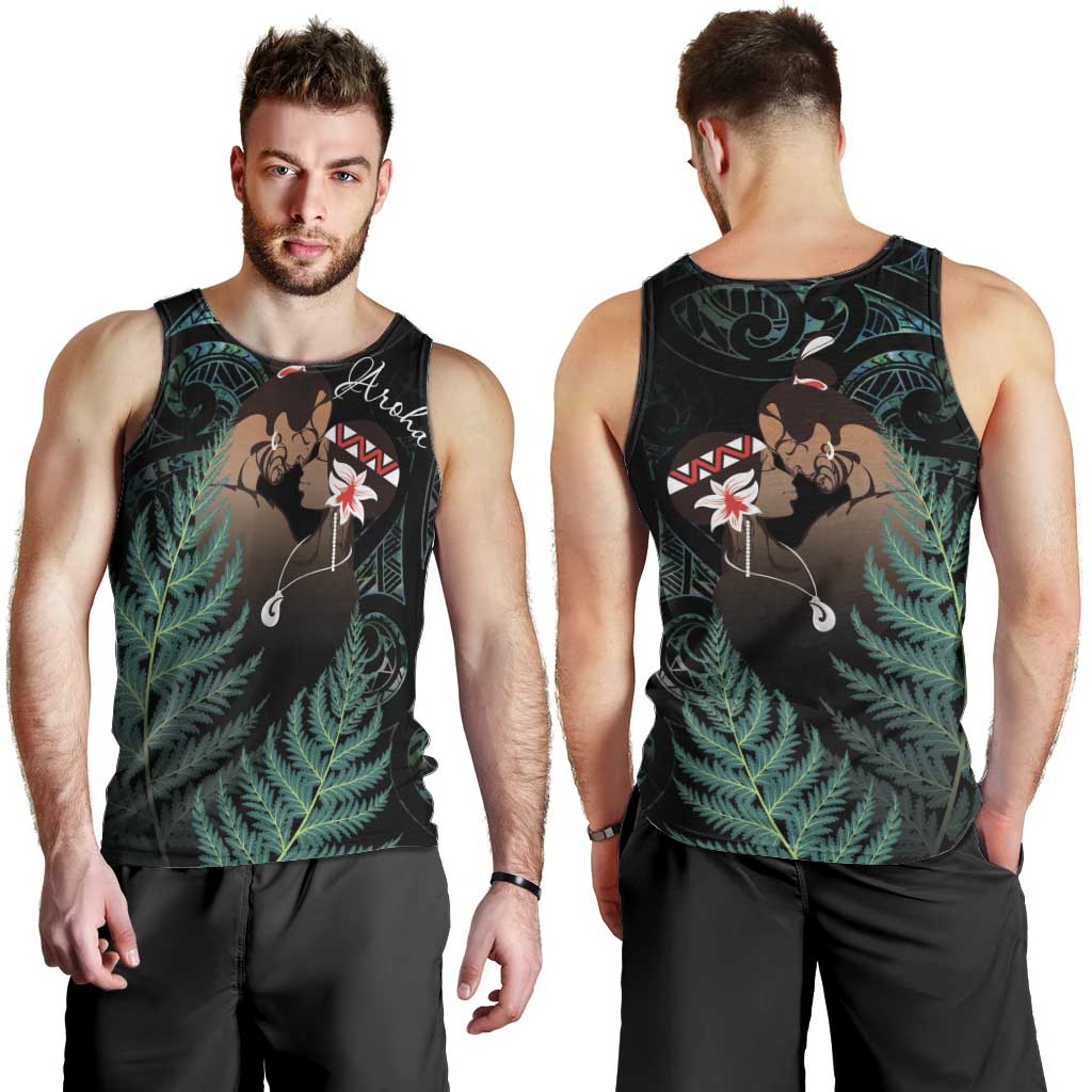 Maori Hongi Valentine Men Tank Top Aroha Ahau Ki A Koe