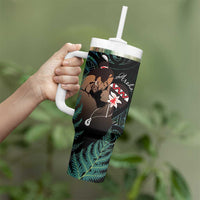 Maori Hongi Valentine Tumbler With Handle Aroha Ahau Ki A Koe
