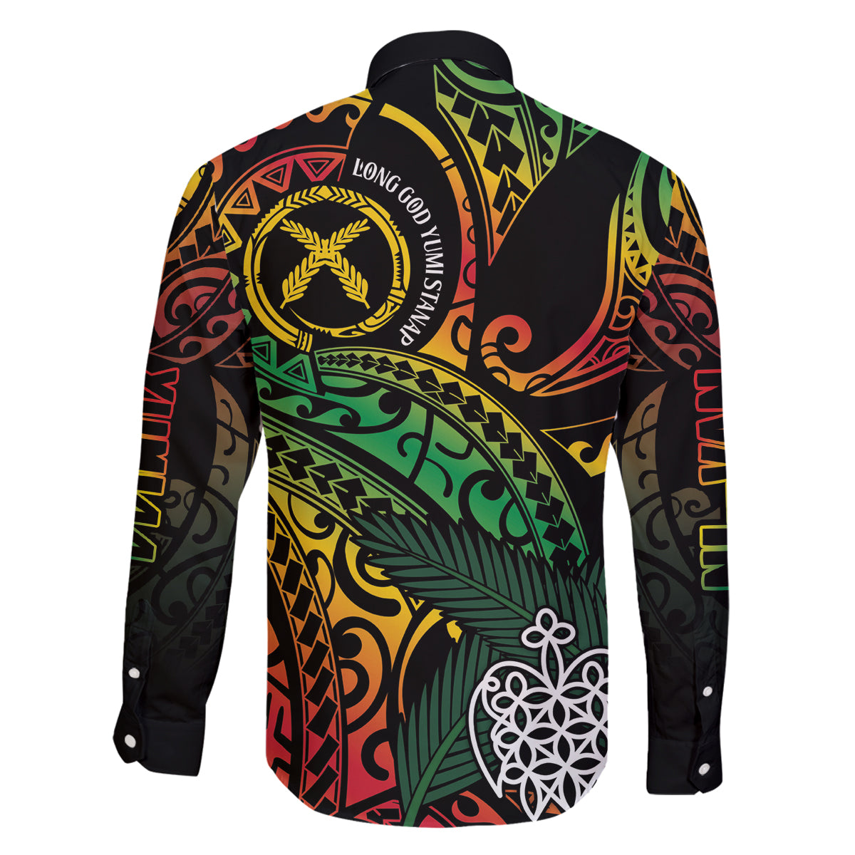 Vanuatu Indipendens Dei Family Matching Tank Maxi Dress and Hawaiian Shirt Mix Traditional Sand Drawing