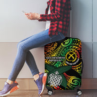Vanuatu Indipendens Dei Luggage Cover Mix Traditional Sand Drawing