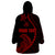 Personalised Guam Wearable Blanket Hoodie Tribal Turtles Curves Style - Red LT7 - Polynesian Pride