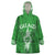 Personalised Guam Wearable Blanket Hoodie Chamoro Latte Stone Mix Tropical - Green LT7 One Size Green - Polynesian Pride