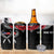 Personalized Talofa Samoa 4 in 1 Can Cooler Tumbler Ulafala With Toa Nifo'oti - Black