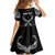 Personalized Talofa Samoa Family Matching Long Sleeve Bodycon Dress and Hawaiian Shirt Ulafala With Toa Nifo'oti - Black