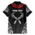 Personalized Talofa Samoa Family Matching Long Sleeve Bodycon Dress and Hawaiian Shirt Ulafala With Toa Nifo'oti - Black