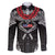 Personalized Talofa Samoa Family Matching Long Sleeve Bodycon Dress and Hawaiian Shirt Ulafala With Toa Nifo'oti - Black