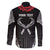 Personalized Talofa Samoa Family Matching Long Sleeve Bodycon Dress and Hawaiian Shirt Ulafala With Toa Nifo'oti - Black
