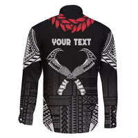 Personalized Talofa Samoa Family Matching Mermaid Dress and Hawaiian Shirt Ulafala With Toa Nifo'oti - Black