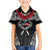 Personalized Talofa Samoa Family Matching Off Shoulder Maxi Dress and Hawaiian Shirt Ulafala With Toa Nifo'oti - Black