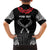 Personalized Talofa Samoa Family Matching Short Sleeve Bodycon Dress and Hawaiian Shirt Ulafala With Toa Nifo'oti - Black