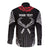 Personalized Talofa Samoa Long Sleeve Button Shirt Ulafala With Toa Nifo'oti - Black