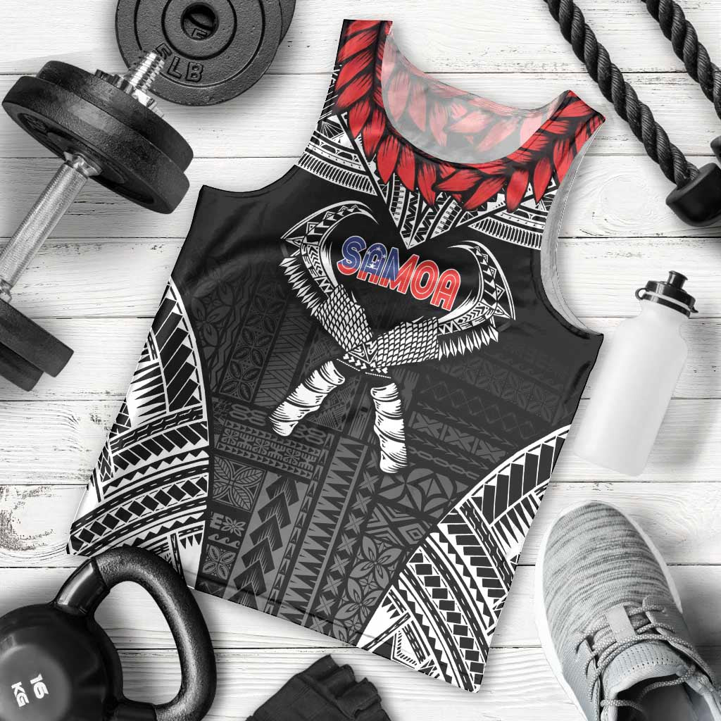 Personalized Talofa Samoa Men Tank Top Ulafala With Toa Nifo'oti - Black