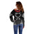 Personalized Talofa Samoa Off Shoulder Sweater Ulafala With Toa Nifo'oti - Black
