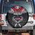 Personalized Talofa Samoa Spare Tire Cover Ulafala With Toa Nifo'oti - Black