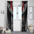 Personalized Talofa Samoa Window Curtain Ulafala With Toa Nifo'oti - Black