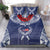 Personalized Talofa Samoa Bedding Set Ulafala With Toa Nifo'oti - Blue