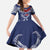 Personalized Talofa Samoa Family Matching Off Shoulder Maxi Dress and Hawaiian Shirt Ulafala With Toa Nifo'oti - Blue