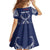 Personalized Talofa Samoa Family Matching Off Shoulder Maxi Dress and Hawaiian Shirt Ulafala With Toa Nifo'oti - Blue