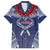 Personalized Talofa Samoa Family Matching Off Shoulder Maxi Dress and Hawaiian Shirt Ulafala With Toa Nifo'oti - Blue