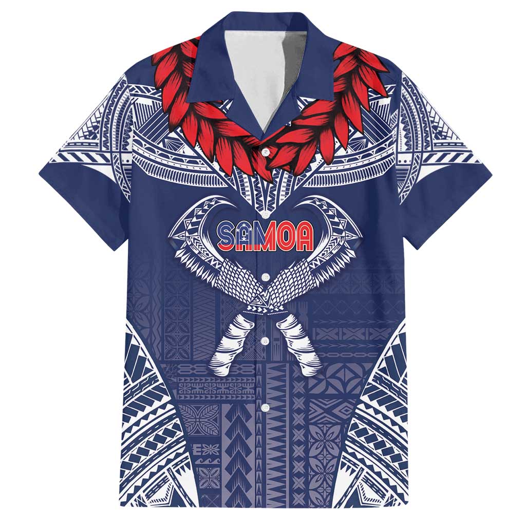 Personalized Talofa Samoa Family Matching Puletasi and Hawaiian Shirt Ulafala With Toa Nifo'oti - Blue