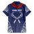 Personalized Talofa Samoa Family Matching Short Sleeve Bodycon Dress and Hawaiian Shirt Ulafala With Toa Nifo'oti - Blue