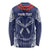 Personalized Talofa Samoa Long Sleeve Shirt Ulafala With Toa Nifo'oti - Blue