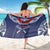 Personalized Talofa Samoa Sarong Ulafala With Toa Nifo'oti - Blue