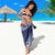 Personalized Talofa Samoa Sarong Ulafala With Toa Nifo'oti - Blue